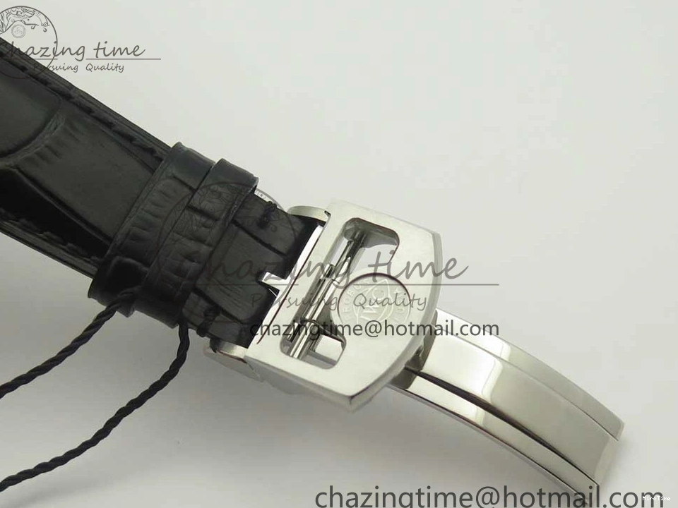 MIROTIME 0227 Sporty Portuguese Tourbillon IW504602 SS ZF Best Edition Blue Dial on Black Leather Strap 7175